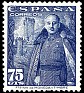 Spain 1948 Franco 75 CTS Blue Edifil 1031